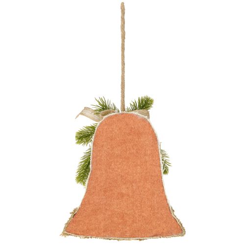 Artikel Rustikale Weihnachtsglocken Wanddekoration Jute Tannenzweige Zapfen