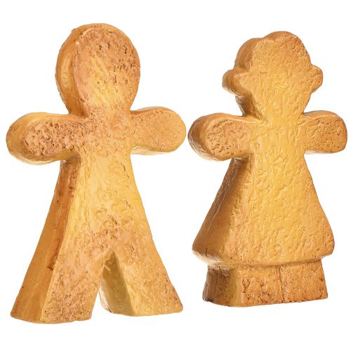 Artikel Weihnachtsdeko Lebkuchen Mann & Frau Keramik 16cm Set 2 Stk