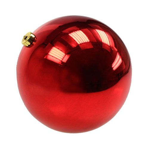 Floristik21 Weihnachtskugel mittel Kunststoff Rot 20cm