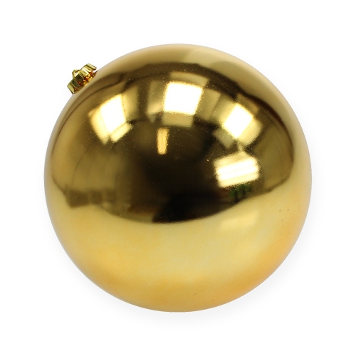 Weihnachtskugel mittel Gold 20cm Plastik