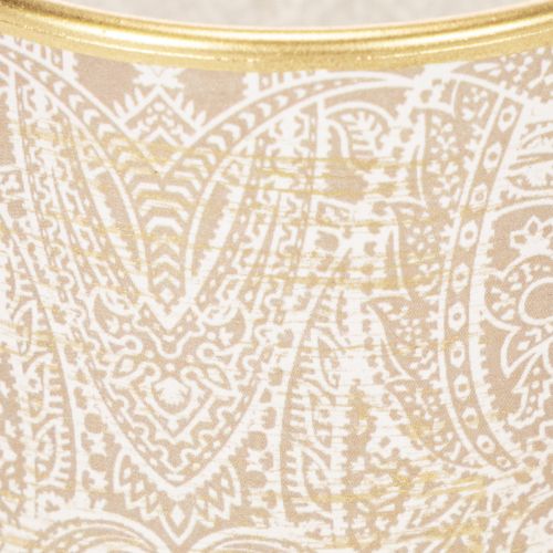 Windlicht Glas Teelichthalter Paisley Muster Ø8cm H9cm 2St | Floristik21.de