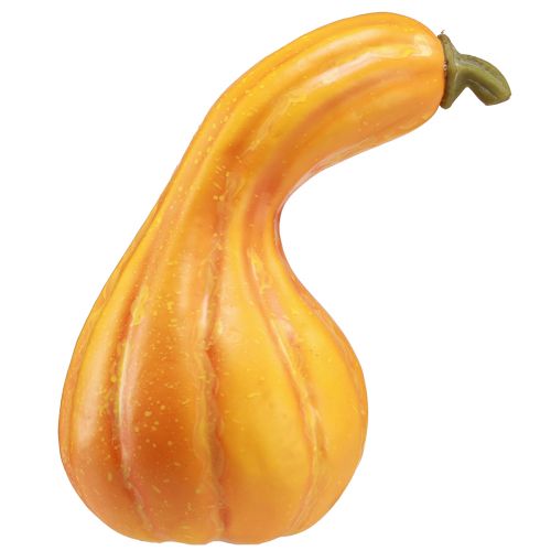 Floristik21 Zierkürbis Deko Künstlicher Kürbis Orange Ø13,5cm H25cm