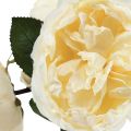 Floristik21 Künstliche Rosen wie echt Creme Kunstblumen 48cm 3St