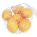 Floristik21 Künstliche Zitronen Deko Lebensmittelattrappen 8cm 6St