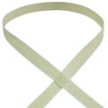 Floristik21 Seidenband mit Punkten Geschenkband Grün 15mm 20m