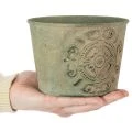 Blumentopf Metall Grün Vintage Ø22cm–13,5cm 3er-Set | Floristik21.de