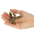 Serviettenring Metall Hirschkopf Goldoptik Ø 6 cm 4er-Set | Floristik21.de