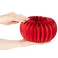 Set aus 4 Wabenpapier Kürbissen 24 cm Rot für Tisch- und Schaufensterdekoration | Floristik21.de