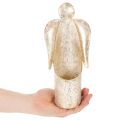 Kerzenhalter Engel 27 cm Metall Gold Innenbereich | Floristik21.de