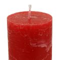 Floristik21 Rote Kerzen Groß Stabkerzen Durchgefärbt 50x300mm 4St