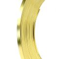 Floristik21 Aluminium Flachdraht Gold 5mm 10m