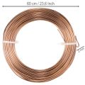 Aluminiumdraht 2 mm Braun 60 m Rolle 500 g für Floristik und Dekoration | Floristik21.de