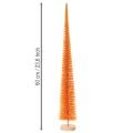 Tannenbaum künstlich 60cm Orange auf Holzsockel für Innenbereich | Floristik21.de