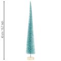 Tannenbaum Kunstbaum schlank mit Holzfuß 40cm türkis | Floristik21.de