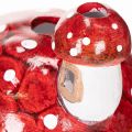 Deko-Pilzhaus Keramik handbemalt, 21cm, Rot-Weiß, Innenbereich | Floristik21.de