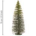 Künstlicher Tannenbaum Grün 70cm aus Metall, Holz und Kunststoff für Winterdekoration | Floristik21.de