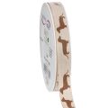 Floristik21 Geschenkband Dackelmotiv 100% Polyester 15mm x 18m Creme-Braun