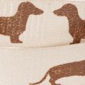 Geschenkband Dackelmotiv 100%