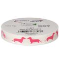 Dekoband Polyester Dackelmotiv
