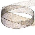 Dekoband Organzaband Schwarz Gold 15mm 20m Tischdekoration | Floristik21.de