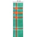Geschenkband kariert Rot-Grün 25mm x 20m Polyester für Innenbereich | Floristik21.de
