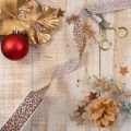 Geschenkband Polyester Leopard-Print 25mm x 18m | Floristik21.de