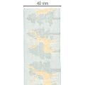 Geschenkband Stoff 40mm 18m Rentier Tannenbaum Hellblau/Gold | Floristik21.de