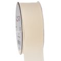 Floristik21 Dekoband Samtband 40mm 20m Creme Polyester Innenbereich