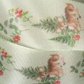 Dekoband Polyester Reh-Motiv Wald Blumen 40mm 15m Innenbereich | Floristik21.de