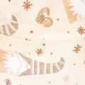 Dekoband Stoff beige Wichtel