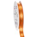 Floristik21 Geschenkband Stoff 15mm x 18m Orange Weihnachten