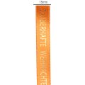 Geschenkband Stoff 15mm x 18m Orange Weihnachten | Floristik21.de