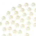 Floristik21 Perlenband Weiß 10mm 6m