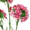 Floristik21 Künstliche Bartnelke Pink Kunstblumen Nelken 55cm Bund à 3St