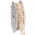 Floristik21 Spitzenband Baumwolle Creme 15mm x 10m für Dekoration und Handarbeit