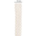 Spitzenband Baumwolle Creme 15mm x 10m für Dekoration und Handarbeit | Floristik21.de