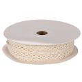 Spitzenband Baumwolle Creme