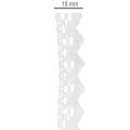 Dekoband Spitze Baumwolle Weiß 15mm x 10m | Floristik21.de
