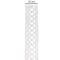 Dekoband Baumwollspitze Weiß 18mm x 10m Rolle | Floristik21.de