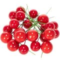 Künstliche rote Beeren mit Draht 2cm Ø – 48 Stück für Innenbereich | Floristik21.de
