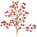 Floristik21 Künstlicher Beerenzweig 68cm Kunststoff Rot-Rosa-Grün Innenbereich
