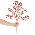 Künstlicher Beerenzweig 68cm Kunststoff Rot-Rosa-Grün Innenbereich | Floristik21.de