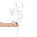 Künstlicher Beerenzweig aus Kunststoff Weiß 52cm für Innenbereich | Floristik21.de