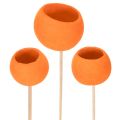 Floristik21 Bell Cup Mix am Stiel Orange 15 St