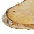 Floristik21 Holzscheiben Birke oval Natur 7,5×13cm 1kg