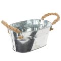 Blechschale mit Seilgriffen