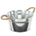 Blechschale mit Seilgriffen