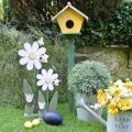 Floristik21 Blumendeko mit Biene, Holzdeko für den Frühling H56cm