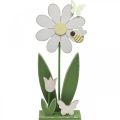 Floristik21 Blume zum Stellen, Frühlingsdeko mit Schmetterlingen H36,5cm