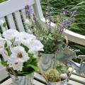 Floristik21 Blumendeko Lavendel im Topf Kunstpflanzen